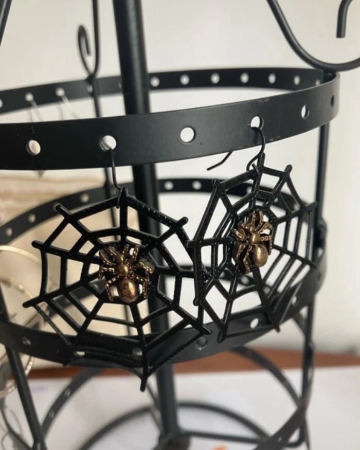 Boucles d’oreilles araignée - photo numéro 2