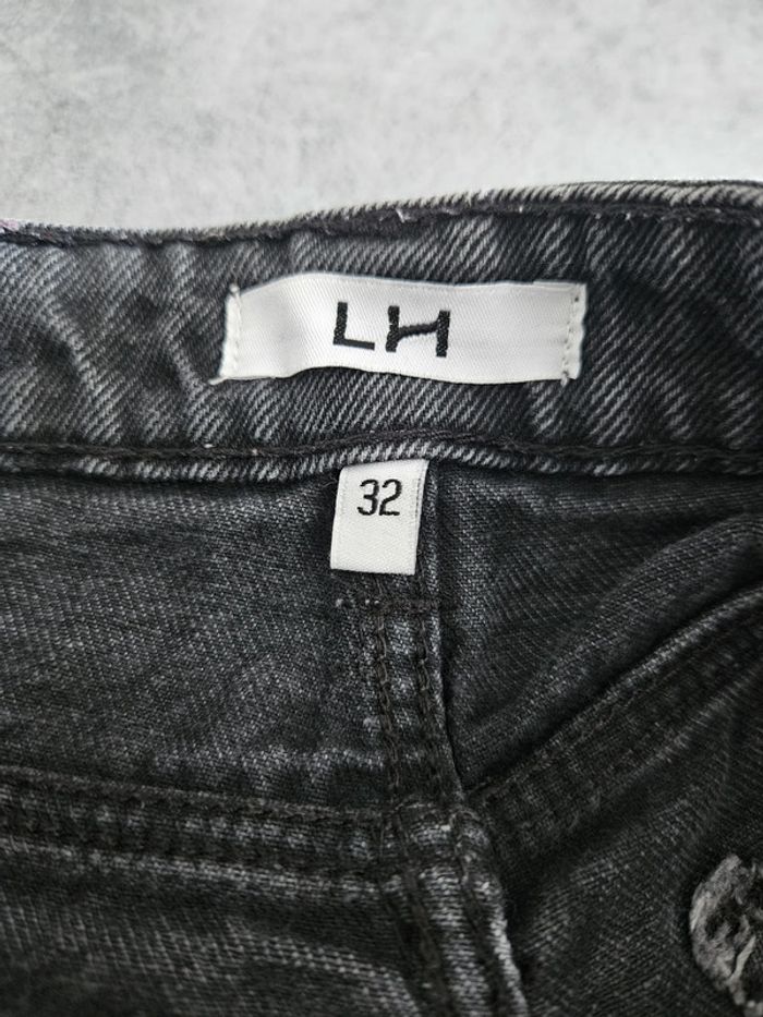 Jean wide leg femme - Taille 32 / XXS - La Halle - Noir gris - photo numéro 2