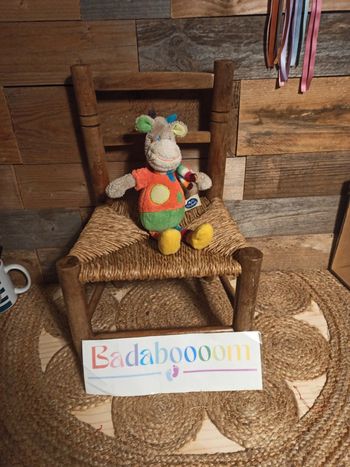 Peluche girafe mots d enfants BE