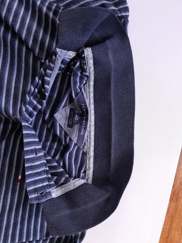 Très beau polo rayé tommy hilfiger custom fit Taille XL - photo numéro 10