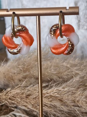 Boucles d'oreilles faites mains 