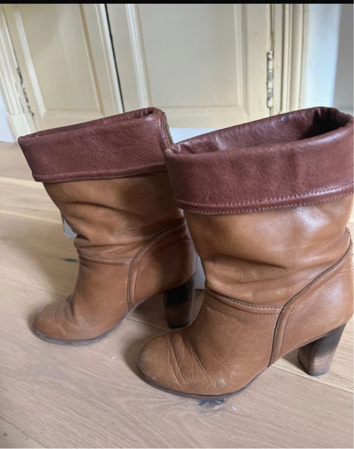 Bottines en cuir 37 comptoir des cotonniers - photo numéro 9