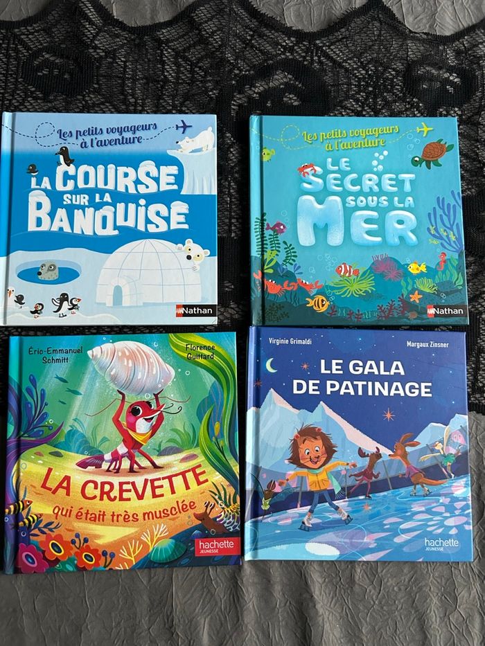 Lot de 4 livres amusants pour l’histoire du soir des tout petits