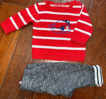 lot pull DPAM + legging Orchestra 3 mois