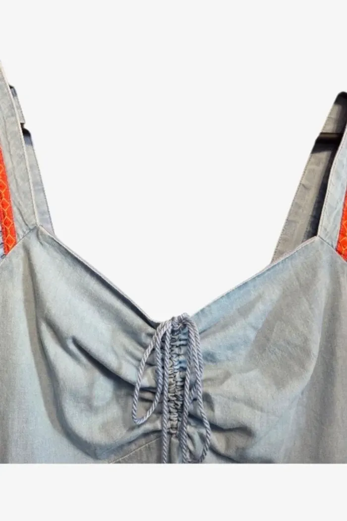 Jolie robe d'été en jean léger T42 Coline - photo numéro 3