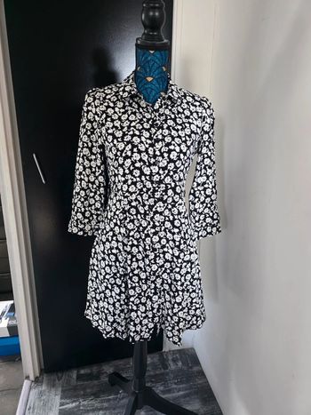 Robe femme noir et blanche goa