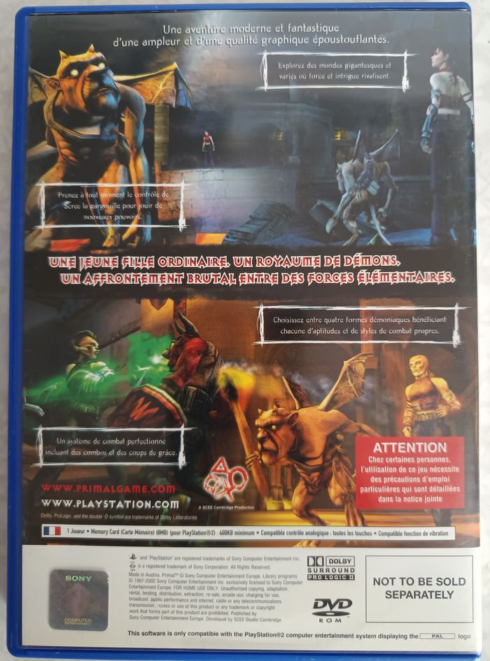 Jeu PS2 Primal Complet Pal Version Française - photo numéro 2