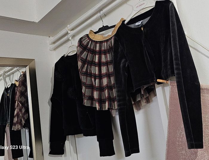 Ensemble 3 pièces Jupe télé Gilet Pull Petit Bateau Catimini 10 ans - photo numéro 2