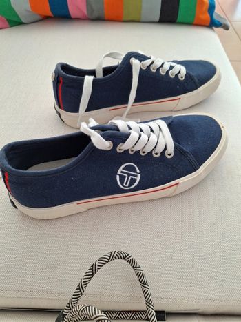 Tennis marine T 37 «  Sergio Tacchini » porte une fois  MIXTE