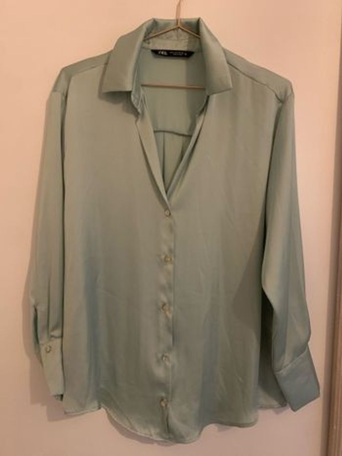 Zara Chemisier Femme Zara Femme Chemises Soie Zara Chemise Verte
