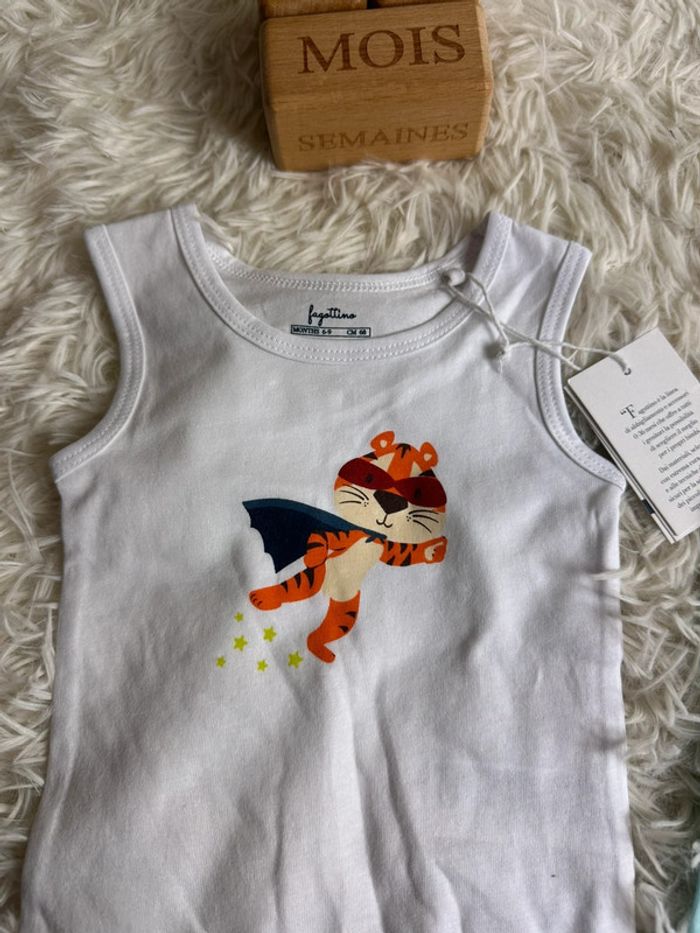 Lot de 2 bodies Fagottino taille 6-9 mois - photo numéro 3