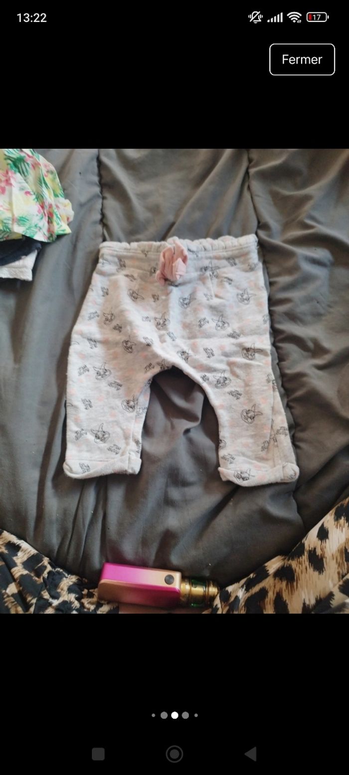 Lot de pantalon bébé fille taille - photo numéro 2