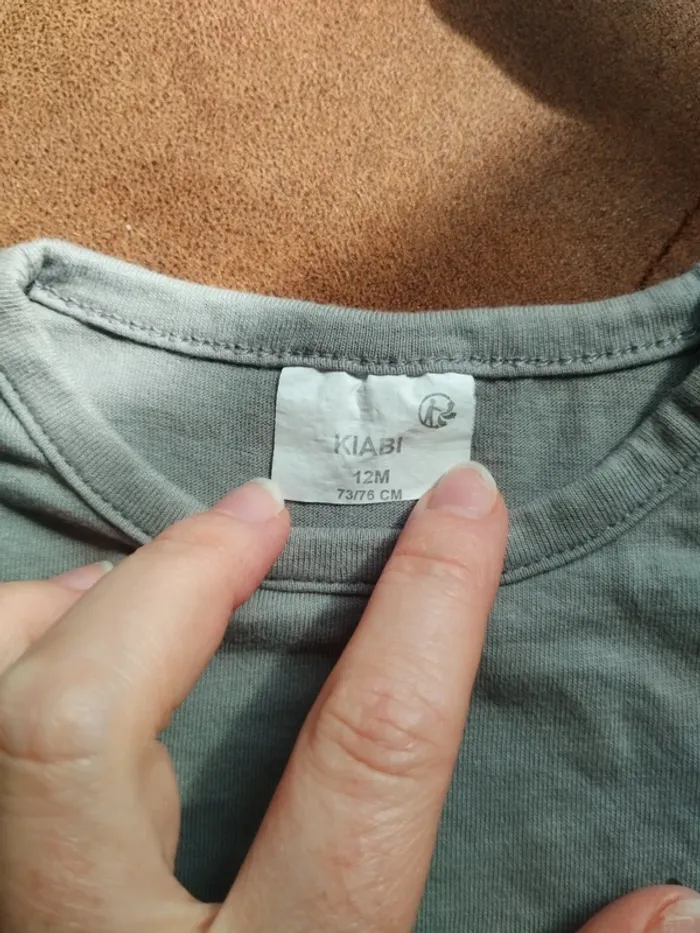 Lot de 3 t-shirts à manches longues garçon 12 mois - photo numéro 7
