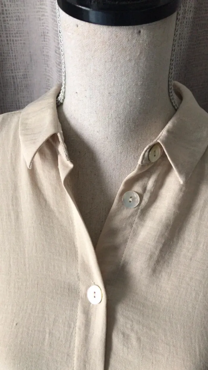 Chemisier couleur beige - photo numéro 3