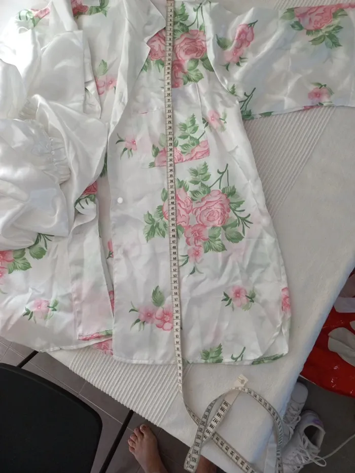 Pyjama tenue d'intérieur satin - photo numéro 8