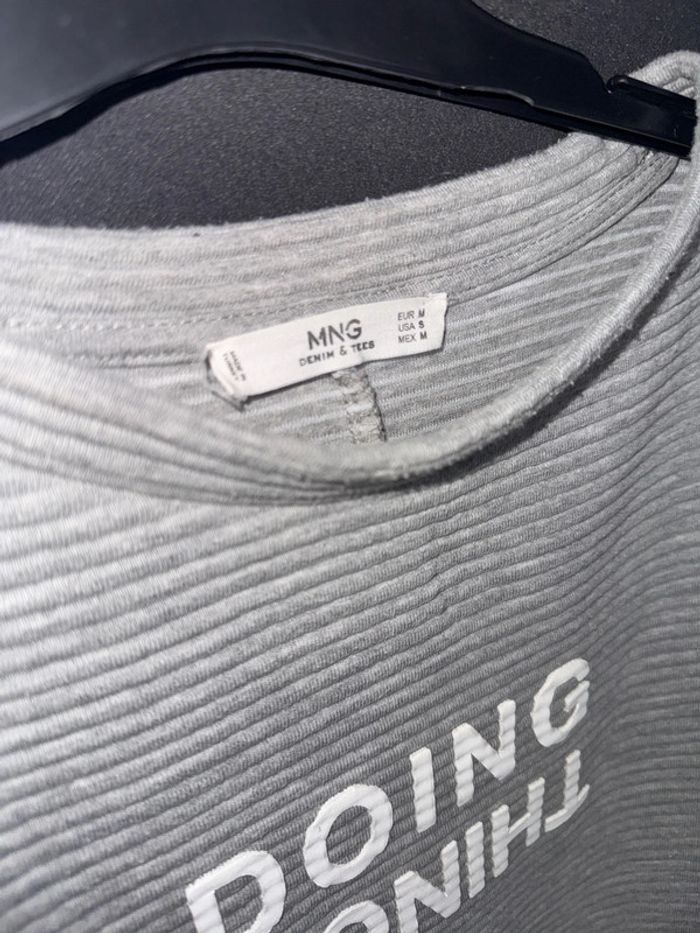 Robe épaisse, mango, grise, taille M avec poche - photo numéro 4