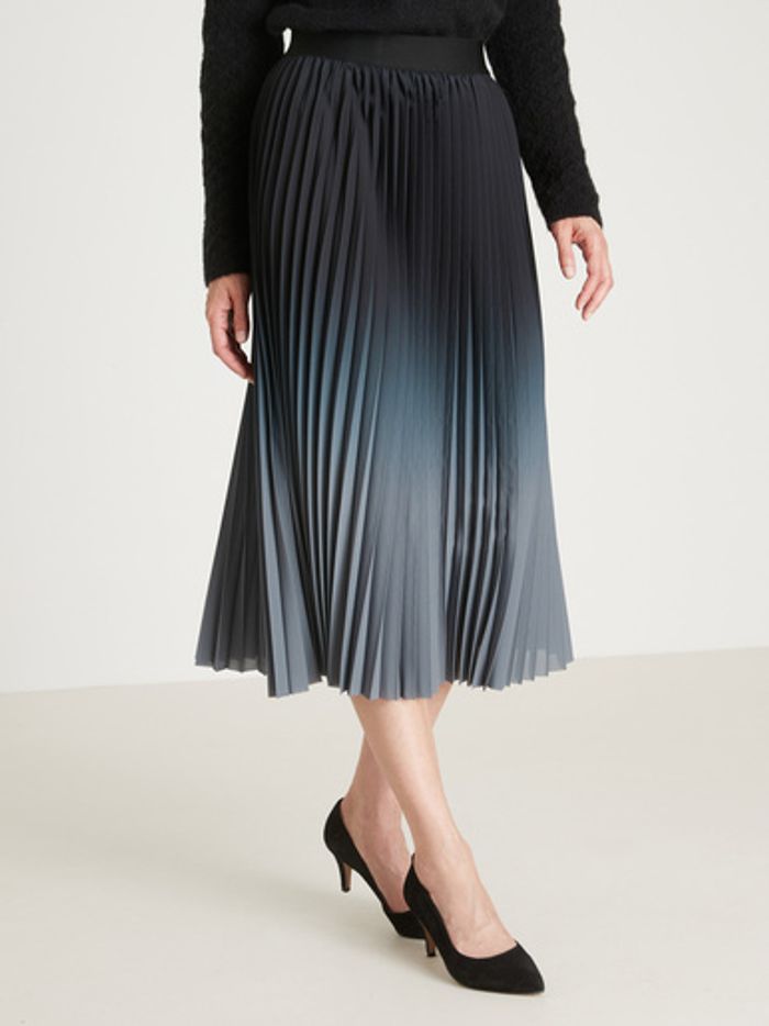 Jupe plissée soleil - entièrement élastiquée - taille 48 - Daxon - couleur noir - photo numéro 4