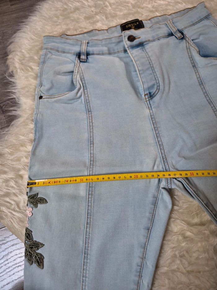 Jeans skinny brodé pour homme T. XL Siksilk - photo numéro 9