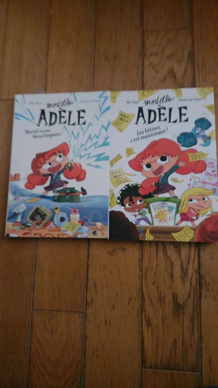 Lot de 2 romans  Mortelle Adele