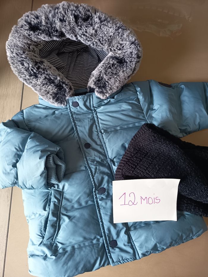 Doudoune bleue 12 mois Obaïdi