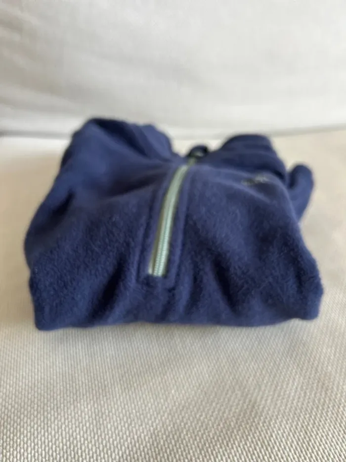 Pull en polaire bleu marine - photo numéro 3