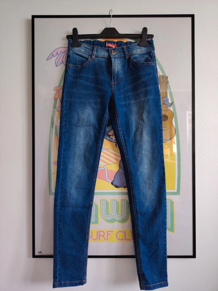 Jean basique Tissaia Taille 12 ans Ajustable