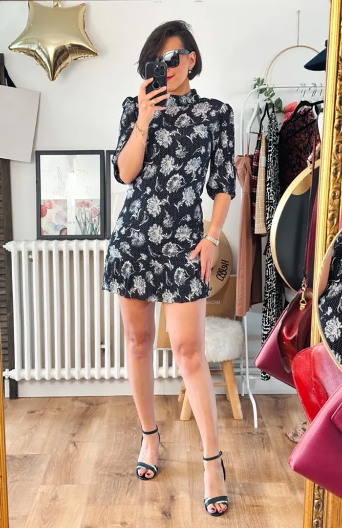 Robe The Kooples noire et blanche taille 36 - photo numéro 2