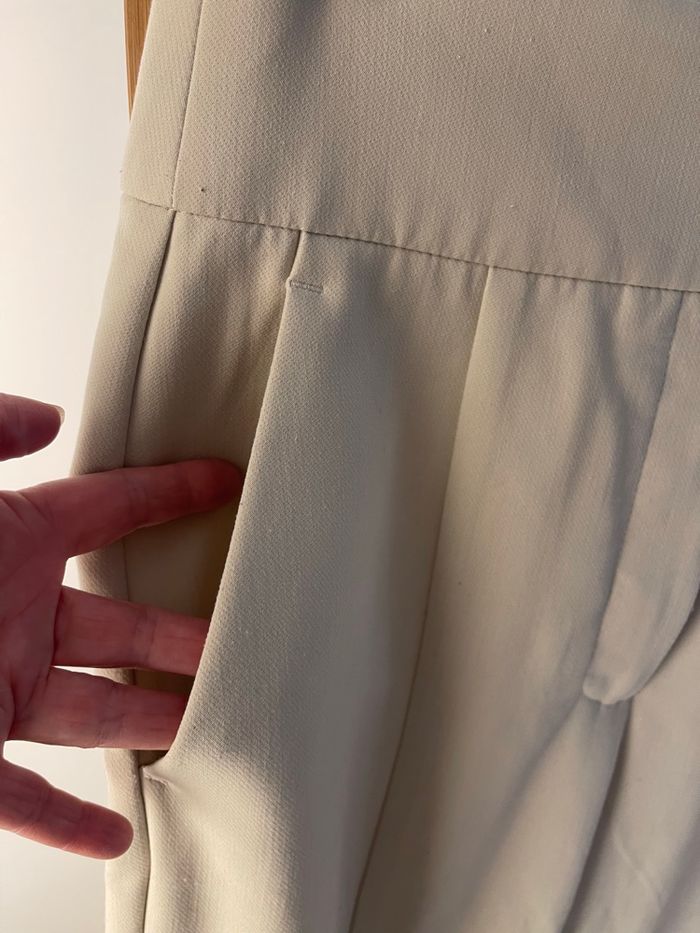 Pantalon tailleur beige - photo numéro 2