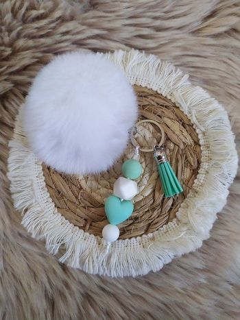 Porte clé pompon