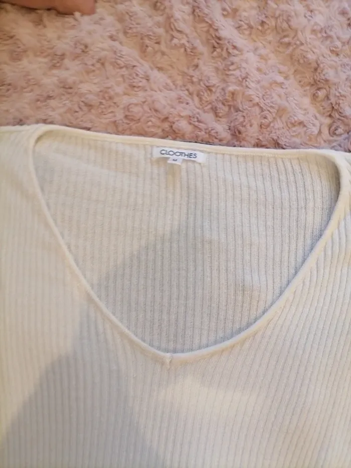 Pull léger crème