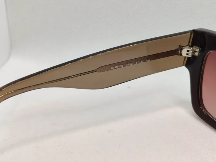 Lunettes de soleil Céline en acétate bordeaux - photo numéro 3