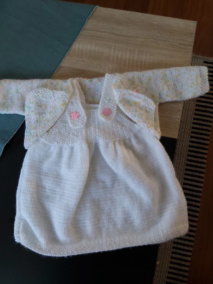 Layette bébé tricotée main - photo numéro 4