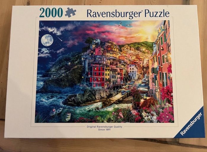 Puzzle 2000 pièces la cinquième terre coloré - photo numéro 2