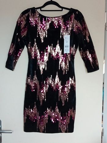 Robe de soirée en Sékin Cache cache Taille S Neuve