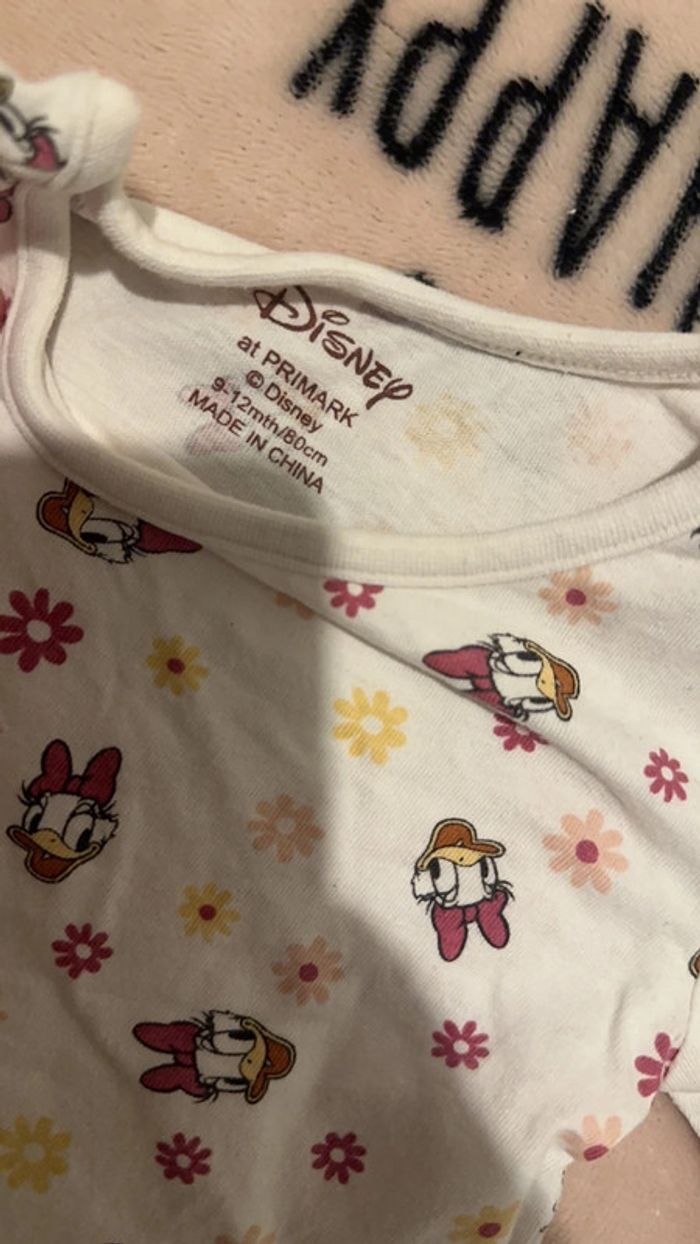 Tee shirt manches longues daisy fille 12 mois - photo numéro 2