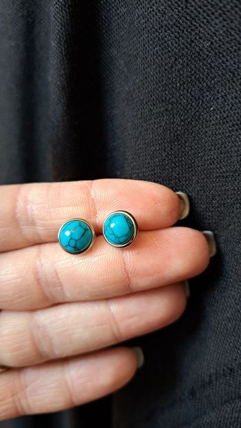 Boucles d'oreilles turquoise