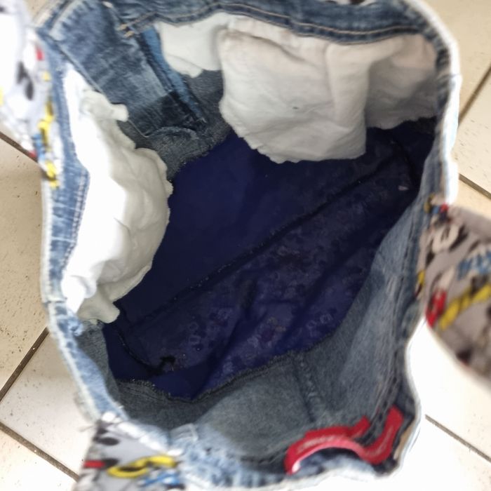sac en jeans avec Mickey Minnie - photo numéro 6