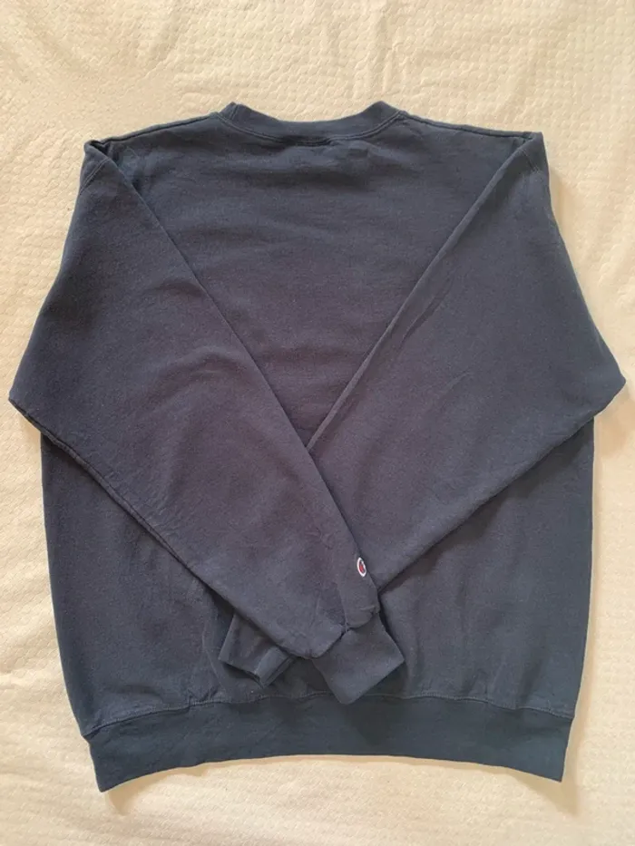Sweat Champion Authentique Vintage Villanova bleu marine Taille L - photo numéro 5