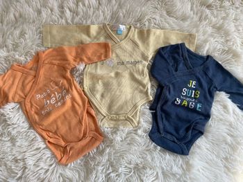 Lot de 3 bodies manches longues