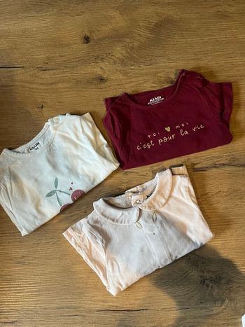 Lot t shirt manches longues 