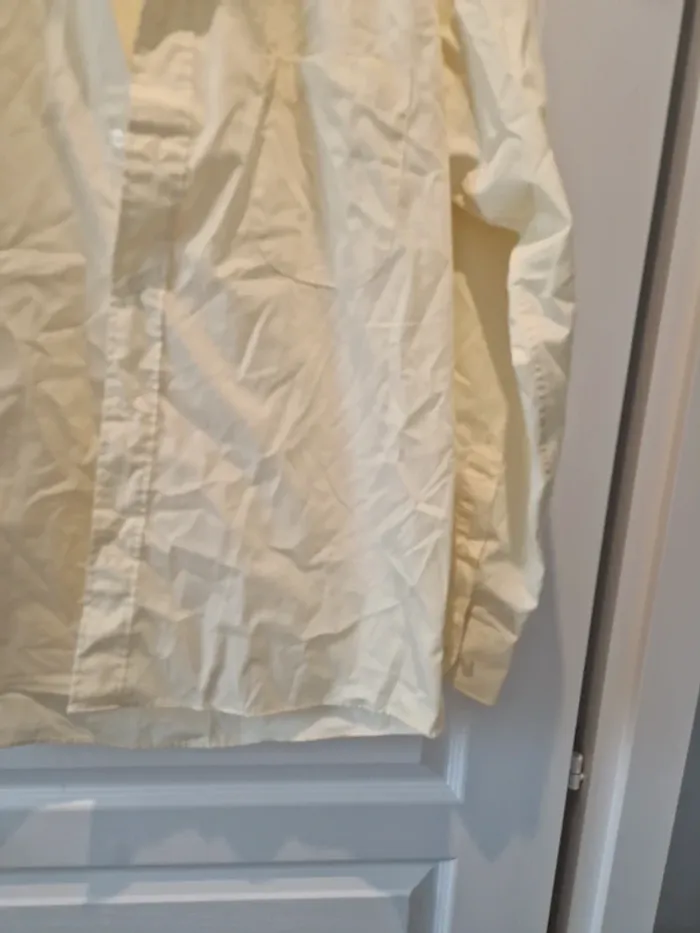 Belle chemise vintage jaune taille l yves dorsey tres bon etat - photo numéro 2