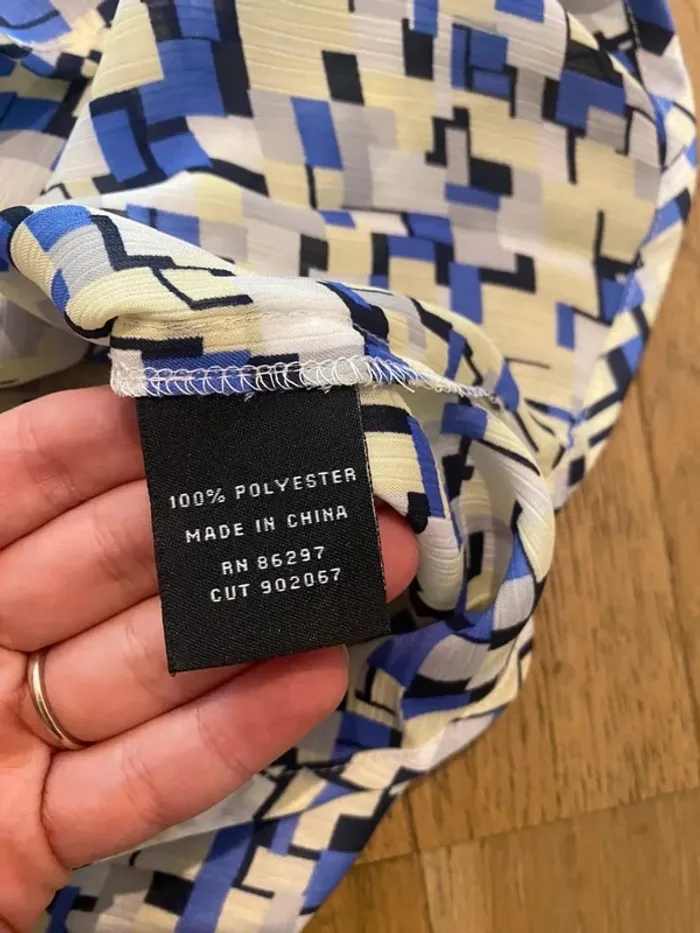 Petite robe d’été bleue et jaune BCBG Max Azria taille XS - photo numéro 5