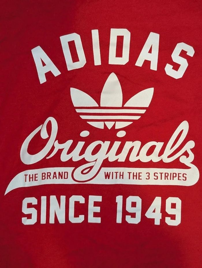 Tee-shirt Adidas Rouge Taille M - photo numéro 2