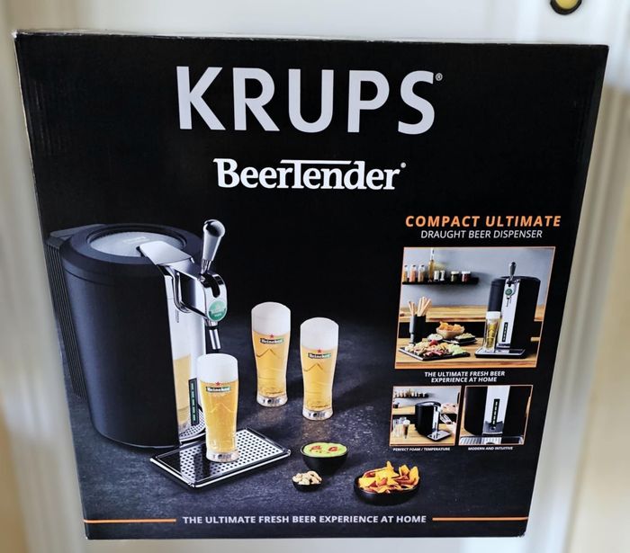 NEUVE - Machine à bière pression KRUPS « Beertender Compact Ultimate » pour Fûts 5 L