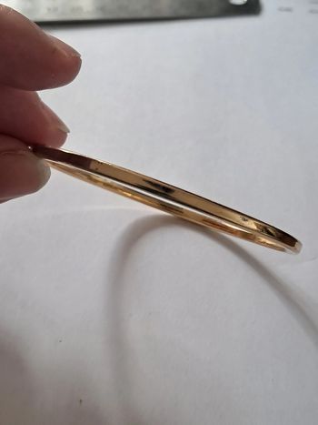 Bracelet jonc doré fantaisie