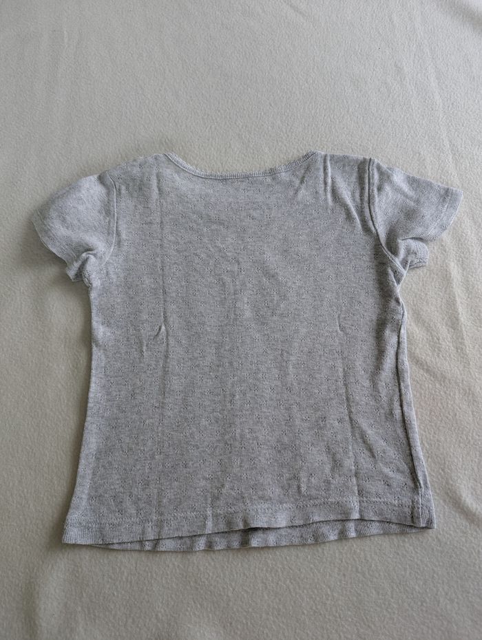 Lot de 2  Tshirts MC sous pull gris et blanc - 4/5A - Kiabi - photo numéro 10