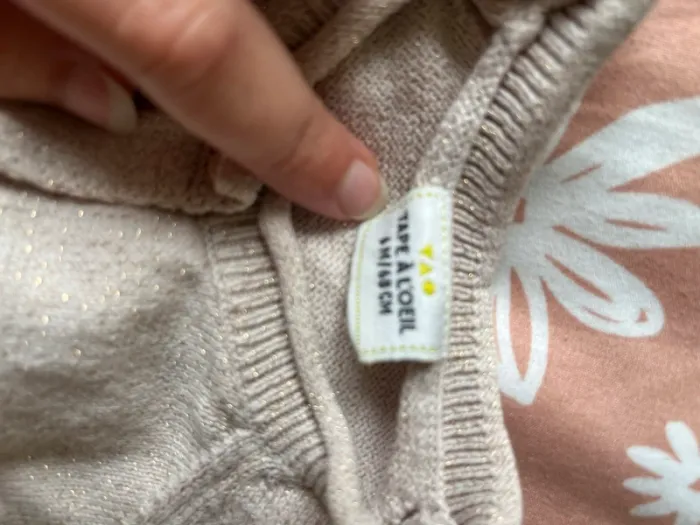 Gilet doré tape à l’œil 9 mois - photo numéro 2