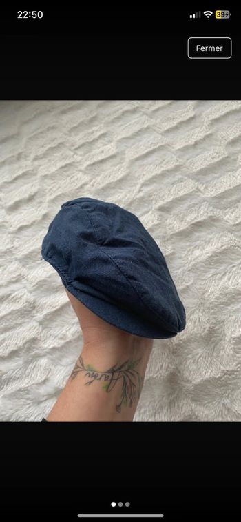 Béret bleu marine