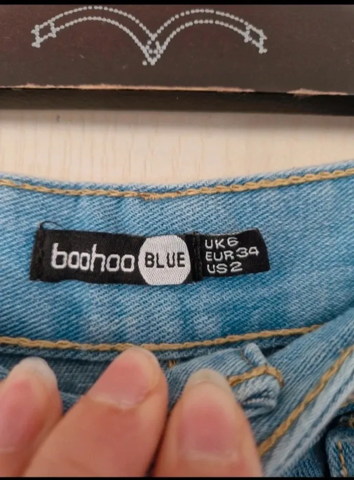 Neuf jean mom troué femme boohoo taille XS/34 - photo numéro 8
