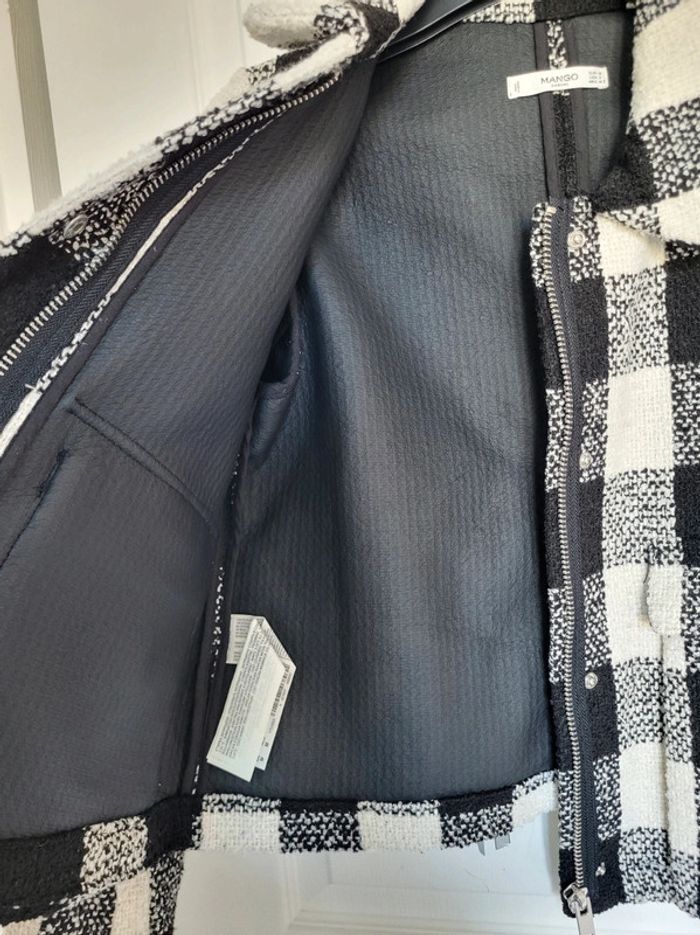 Veste Mango à carreaux chaude épaisse M - photo numéro 6